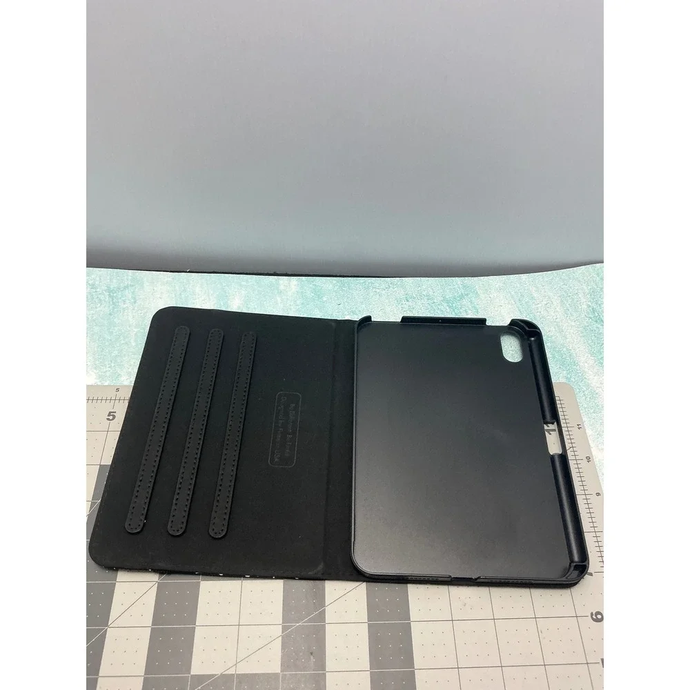 Fintie iPad Mini 7 Case Composition Book Folio Stand Cover Black White Retro